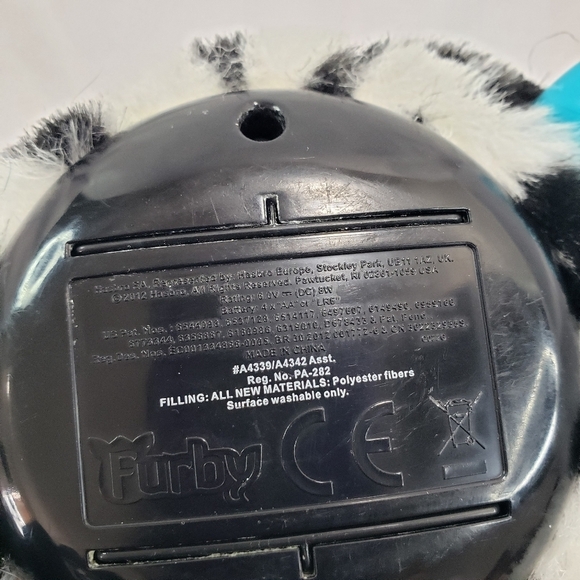 Furby Boom Zebra Zig Zag Stripes Hasbro Interactive Toy Not Working 6 Inch 2012 - Picture 6 of 8